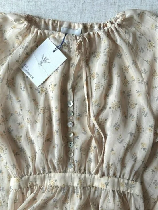 NWT Reformation Becca Dress Ditsy | Tiered Maxi Boho Floral XS - Picture 7 of 13